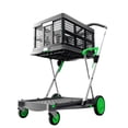 thumbnail image 2 of Clax Personal Folding Shopping Cart Green, 2 of 5