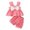 Pink, variant on Ticikt Little Girl Summer Outfits Solid Tank Top and Elastic Waist Shorts 2 Piece Set Bloomers Toddler Shirt,Color:Pink,Size:18-24 Months