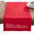 thumbnail image 2 of SARO 6301.R16120B Chemin de Table Bordure Ourlet Classique Rouge, 2 of 3