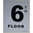 thumbnail image 2 of 6th Floor Sign (White, Rust Free Aluminium 10X12)-Grand Canyon Line(ref-2022-4), 2 of 4
