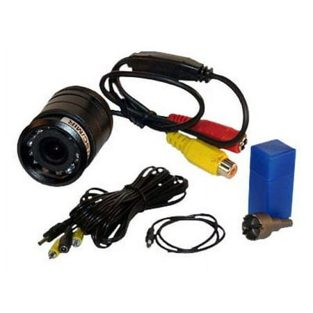 PYLE PLCM22IR - Flush Mount Rear View Backup Parking Reverse Assist Camera, Night Vision LEDs, Built-in Distance Scale Lines, Waterproof