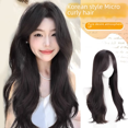 thumbnail image 2 of Peluca de extensión de cabello largo y rizado de onda media con simulación de cobertura total para mujer, venta al por mayor de China, 2 of 4