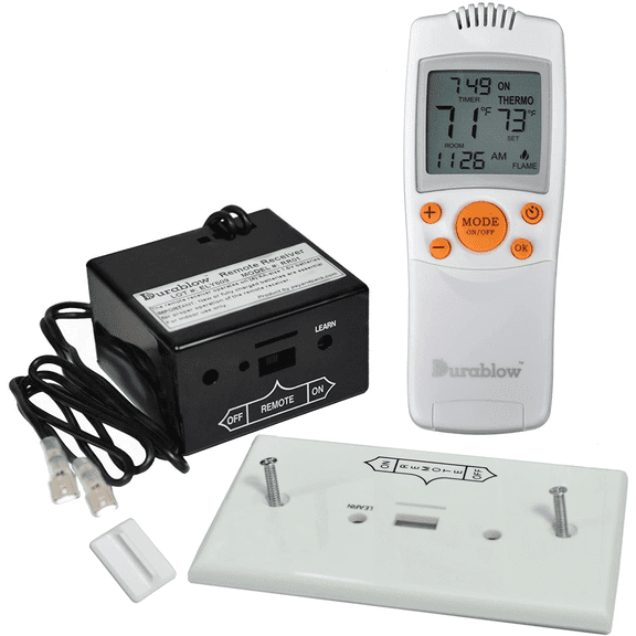 Durablow TR1003 Gas Fire Fireplace On/Off Wireless Remote control LCD Thermostat