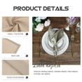 thumbnail image 3 of BESTYASH 1Set Linen Polyester Square Napkin For Banquet Table Decoration Khaki, 3 of 6