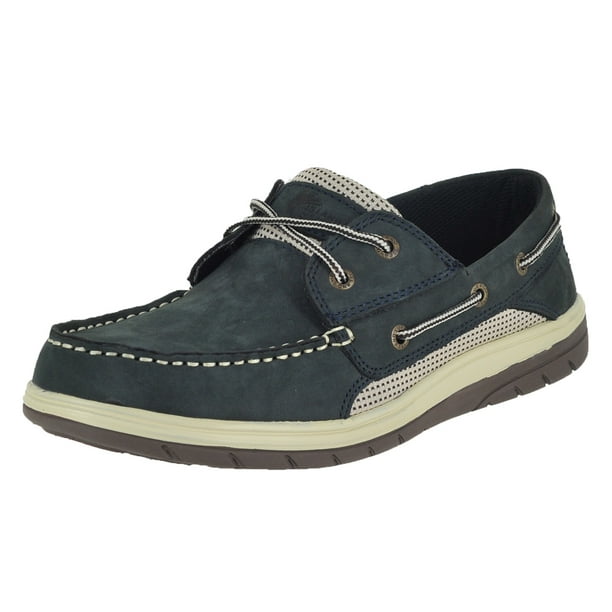 Island Surf Co Helm Lite Navy Mens Boat Shoes Size 14M 