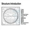 thumbnail image 3 of Rollbacks & More 2X Multifunctional Circle Drawing Template, Geometric Tool, Measuring Ruler, Rotatable Angle, 3 of 8