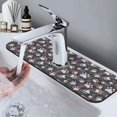 thumbnail image 7 of Fuzoiu Colorful Paws Of Dog Print Kitchen Faucet Suction Pad, Sink Splash Guard Faucet Mat, Faucet Handle Drip Catcher Tray Drying Mat For Bathroom Kitchen Bathroom Countertop, 7 of 7