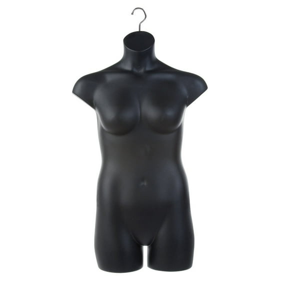 Ladies Plus Size Hanging Torso Form (Black)