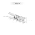 thumbnail image 5 of VORCOOL 50-Pack Spring Clips for Hanging Clothes, Photos, Paper - Mini Plastic Line Clamps Set, 5 of 6