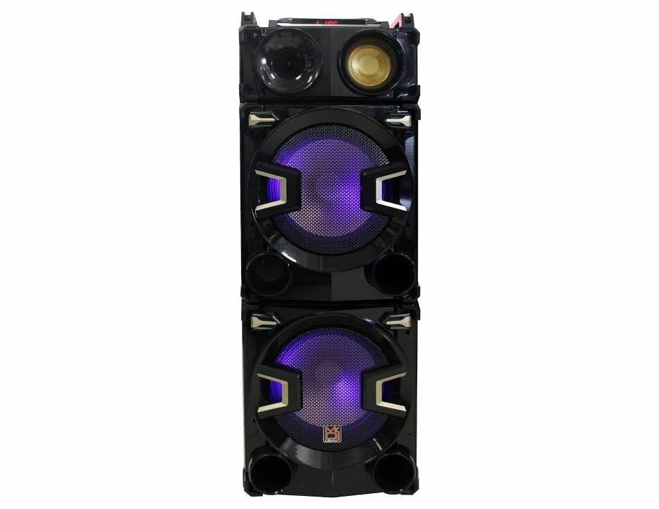 BRAND NEW MR.DJ HOLLYWOOD DUAL 12" PROFESSIONAL SPEAKER w/ BLUETOOTH