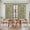 Green, variant on Boho Green Flowers Kitchen Curtain for Berdoom Living Room Cafe 72 Inch Length, Spring Abstract Watercolor Floral Leaf Tiers Curtains Light Filtering Drapes Window Treatment 2 Panels 52"Wx72"L