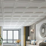 Art3d 12-Pack PVC Ceiling Tiles 24