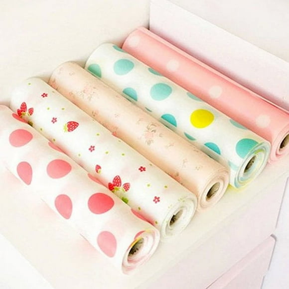300cm Cute Polka Dots Shelf Paper Cabinet Drawer Liner Kitchen Table Mat
