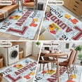 thumbnail image 6 of 3x5 Area Rugs, Laundry Room Non-Skid Rubber Backing Large Rectangle Rugs - Living Room Bedroom Home Office, Blue Cartoon Washing Machine Clothes Indoor Floor Mat Carpets Washable Rug, 6 of 9