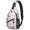 Red Christmas Tree Pattern-1, variant on Red Christmas Tree and Snowflake Pattern Sling Backpack, Unisex Cycling Crossbody Bag with Side Mesh Pockets, Breathable Padded Back Gift Ideas for Hiking Cycling Walking