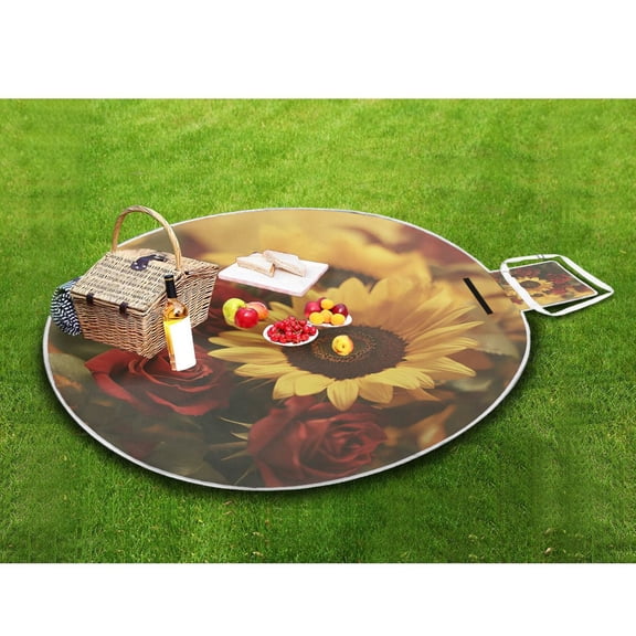 Picnic Blankets Teencool Beach Blanket Creatively Twilight Reflections Pattern Outdoor Blanket for Travel