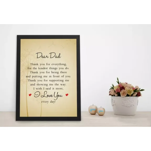 Kna Prints - Father'S Day Gift For Dad Thank You For Everything Birthday Gift - Kir 943, UNFRAMED-8x12