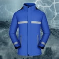 thumbnail image 2 of ManxiVoo Mens Winter Coats Outdoor Windproof and Rain Proof Men and Women Jacket Mountaineering Warm Coat Jackets for Men Blue L, 2 of 8