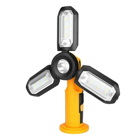 

Outdoor Lighting Foldable Camping Emergency Maintenance Battery Powered Multifunction Magnetic Base Car Repair LED Work Light Fishing Portable Light