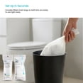thumbnail image 6 of Home Zone Living 1.5 Gallon Round Open Top Wastebasket, Stainless Steel, Matte White and Matte Black, 2 Pack with Trash Bags, 6 of 7