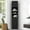 Black, variant on HSUNNS 67-inch Tall Corner Storage Cabinet with Doors & Shelves, Freestanding Storage Cabinet for Bathroom, Living Room, Kitchen, White