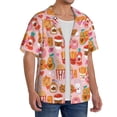 thumbnail image 2 of KLL Funny Food Print Men's Shirt Short Sleeve Button Down Summer Cuba Beach Shirts- 4X-Large, 2 of 5