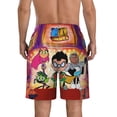 thumbnail image 4 of Teen Titans Go Mens Swim Trunks Quick Dry Swim Shorts Mesh Lining Bathing Suits Swimwear Beach Shorts with Pockets, 4 of 7