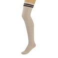 thumbnail image 2 of Women’s Thigh High Knitted Socks – 1 Pair Warm Over-The-Knee Long Boot Socks – Stretchy, Soft & Stylish – Fits Shoe Size 5-10, 2 of 6