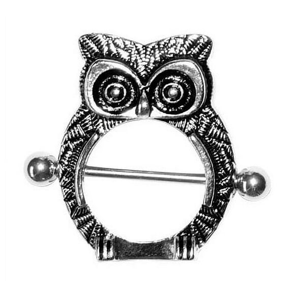 14 Gauge Owl Design Nipple Shield