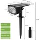 thumbnail image 4 of Solar Spotlight Outdoor, 2-in-1 Solar Light with 3 Modes for Pathway Patio, 2 Pack 34 LED Waterproof Garden Light, 4 of 4