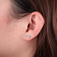 thumbnail image 4 of Limerencia Dainty Stud Earrings for Women Men, CZ Earring Piercing | Titanium Hypoallergenic Earrings Cubic Zirconia Suitable for Sensitive Ears, 4 of 9