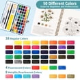 thumbnail image 3 of CandWuom Watercolor Paint Set, 50 Colors Watercolors Kit Art Crafts Painting Supplies, Gifts for Beginner Adults Artist Drawing, 3 of 7
