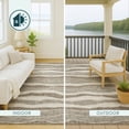 thumbnail image 4 of Addison Rugs Chantille Indoor/Outdoor Transitional Stripes Beige Machine Washable Rectangle Rug, 10' x 14', 4 of 8