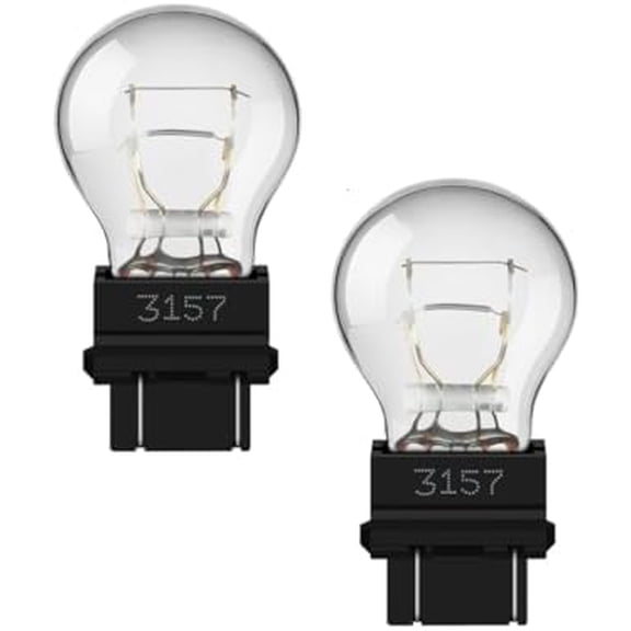 3157 tail/brake light bulb/Turn Signal Bulbs, 12V P27-7W 3000K White, Long Life Miniature Bulb Automotive Brake Lamp Turn signal Lamp, Replacement for Cars,Trucks,SUVs