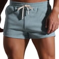 thumbnail image 2 of Yaoyar Men's Summer Striped Short Shorts Solid Color Active Lightweight 2 Inch Inseam Casual Sport Bottoms, 2 of 6