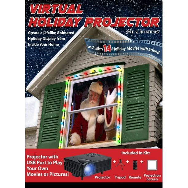 Mr. Christmas Indoor Virtual Holiday Projector Walmart