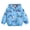 Blue, variant on Toddler Windbreaker Hooded Jacket Cute Cartoon Graphic Zipper Casual Lightweight Outdoor Hiking Coat Outerwear Raincoat Playground Parka