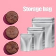 thumbnail image 2 of Paquete de 50 bolsas Mylar para almacenamiento de alimentos con absorbente de oxígeno, granos resellables y nueces, 2 of 5