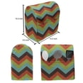 thumbnail image 4 of Chevron Stand Mixer Cover, Vintage Zigzag Pattern Royal Jagged Regular Limitless Simple Traces Art Work, Kitchen Appliance Organizer Bag Cover with Pockets, 5 Quarts, Multicolor, by Ambesonne, 4 of 4