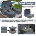 thumbnail image 2 of QILLIINN Outdoor Terrace 7-Pieces Wicker Patio Furniture Set with Washable Cushions, Grey/Beige, 2 of 10