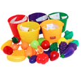 thumbnail image 3 of Juego de Roles Zulema 25 Piezas de Frutas Verduras y 5 Cestas Juguete para niños Petend Play, 3 of 8