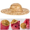 thumbnail image 3 of Sombrero de paja para muñeca ANGGREK artesanal de madera tejido a mano, 3 of 8