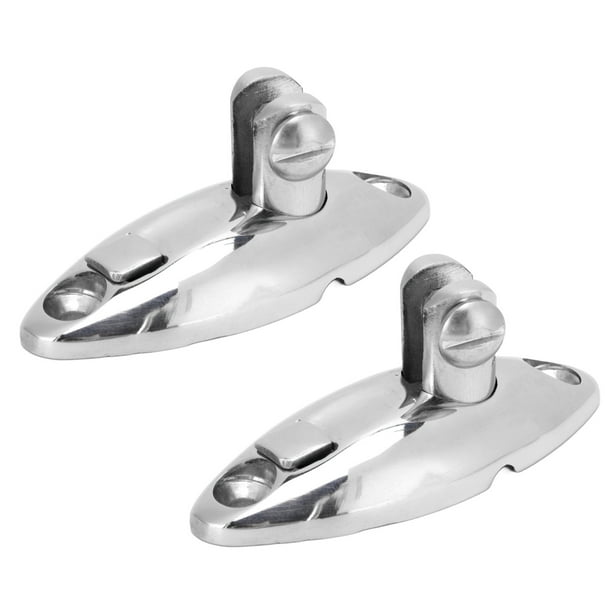 VOBOR, 2 unidades por paquete, bisagra de cubierta giratoria superior de liberación rápida, accesorios de cubierta de barco pulidos con espejo de acero inoxidable para remolque de yate, camión, Hardwa