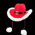 thumbnail image 5 of Milageto Christmas Cowboy Hat Wide Brim for Stage Performance Party Favors Photo Prop, 5 of 8