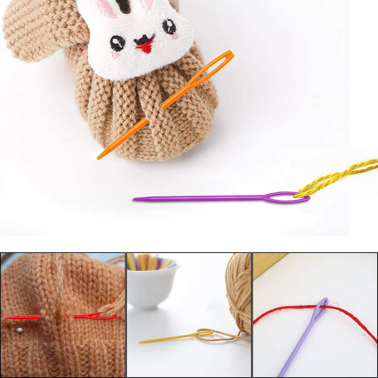 20Pcs Plastic Crochet Hook Crochet Hook Needle For Hair Weaving Hook  Needles Dreadlock Knitt Hair Weaving Crochet Needle Hook