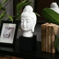 thumbnail image 2 of Urban Trends Collection: Resin Buddha Head Gloss Finish, 2 of 2