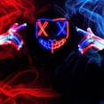 thumbnail image 5 of Joyfy Halloween Mask Light up Mask and Gloves,Scary Halloween Costumes Accessories for Adult Boys,Cosplay Halloween Costume Masquerade Parties,Carnival,Gifts, 5 of 8