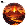 thumbnail image 1 of Volcano Party Decoration Disposable Tableware Paper Plate Cup plastic Tablecloth Volcano Theme Party Supplies 5th Birthday Decor, 1 of 5