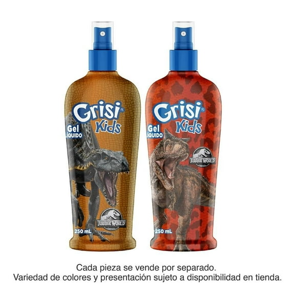 Gel líquido Grisi Kids jurassic world 250 ml varios modelos 1 pza