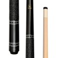 thumbnail image 1 of ASKA Black 36" Short Pool Cue – Black Irish Linen Wrap, Maple Shaft, 13mm Tip, 2-Piece, 1 of 4
